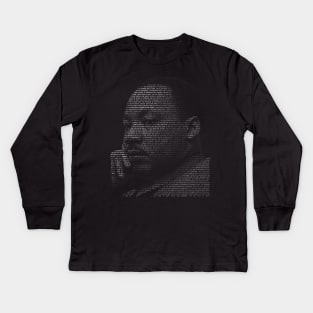 Martin Luther King Jr. - Entire “I Have a Dream” speech Typographic Kids Long Sleeve T-Shirt